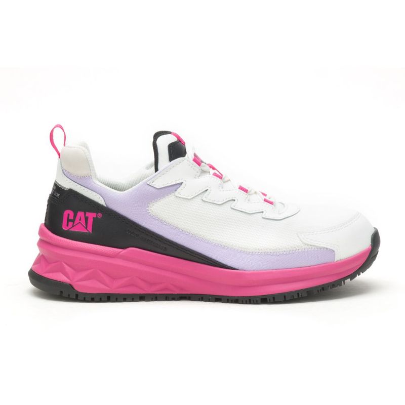 Zapatillas Streamline Runner blancas con rosa para mujer